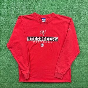 Vintage Reebok Tampa Bay Buccaneers red long sleeve shirt